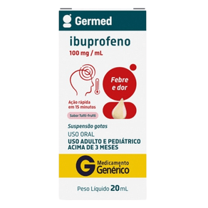 Ibuprofeno 100mg/ml Germed Sabor Tutti-Frutti 20ml