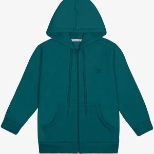 Jaqueta Infantil com Capuz Moletom Verde