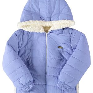 Jaqueta Menina Puffer Menina Matelassê Roxo