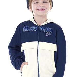 Jaqueta Menino Corta Vento Play Now Azul