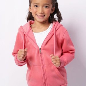 Jaqueta Moletom Infantil Peluciada Capuz Rosa