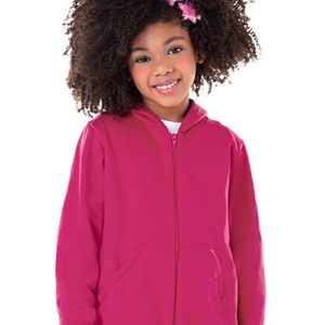 Jaqueta Unissex em Moletom Felpado Rosa