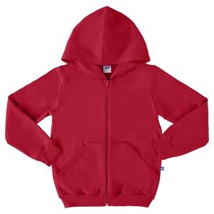 Jaqueta Unissex em Moletom Felpado Vermelho