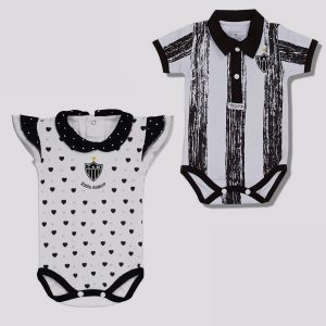Kit Atlético Mineiro 2 Bodys Infantil