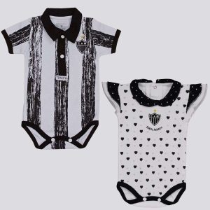 Kit Atlético Mineiro Bodys Heart e Stripe