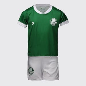 Kit Infantil Palmeiras Baby com Bordado Verde