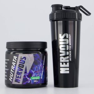 Kit Pré-Treino Nutrata Nervous 300g + Coqueteleira