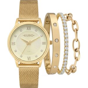Kit Relógio Euro Feminino com Pulseiras EU2035ZBQ/K4D