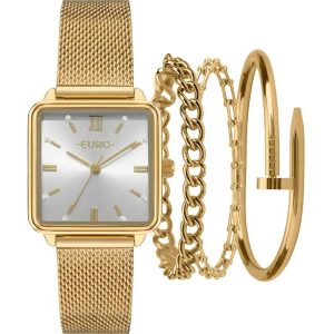 Kit Relógio Euro Feminino com Pulseiras EU2035ZCC/K4K