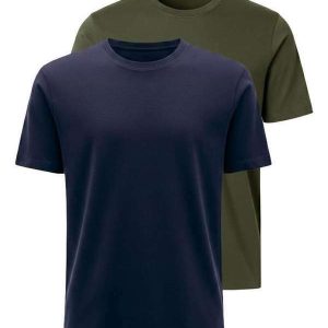 Kit com 2 Camisetas Masculina Hering 0227 Marinho-Verde