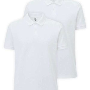 Kit com 2 Camisetas Polo Masculina Hering N3a7 Branco