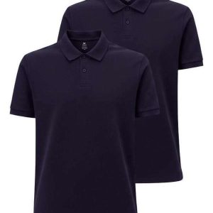 Kit com 2 Camisetas Polo Masculina Hering N3a7 Marinho