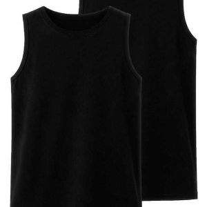 Kit com 2 Camisetas Regata Masculina Hering 0111 Preto