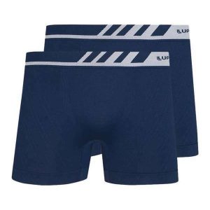 Kit com 2 Cuecas Boxer Lupo 671-002 Marinho