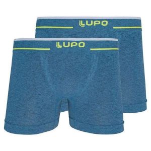 Kit com 2 Cuecas Boxer Lupo 733-004 Azul