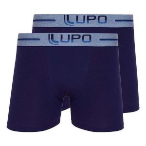 Kit com 2 Cuecas Boxer Lupo 784-016 Marinho