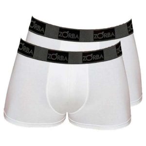 Kit com 2 Cuecas Boxer Zorba 717 Branco