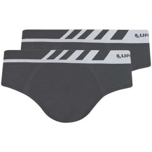 Kit com 2 Cuecas Slip Lupo 691-002 Grafite