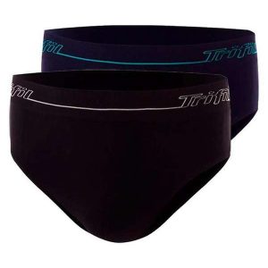Kit com 2 Cuecas Slip Trifil 0543 Preto-Marinho