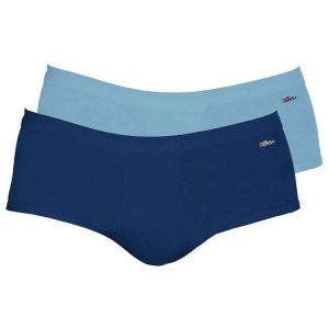 Kit com 2 Cuecas Slip Zorba com Abertura 185 Marinho-Denin