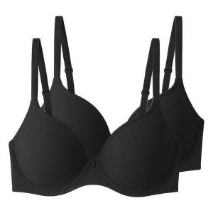 Kit com 2 Sutiãs com Aro e Bojo Liz 51381 Taça B Preto