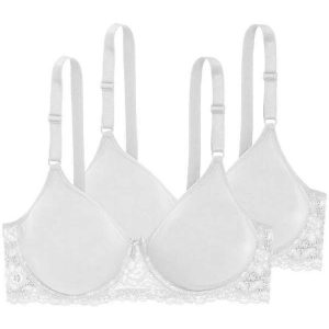Kit com 2 Sutiãs com Aro e sem Bojo W Triumph Brigitte 24785 Branco