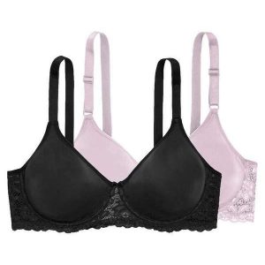Kit com 2 Sutiãs com Aro e sem Bojo W Triumph Brigitte 24785 Preto-Alvorada
