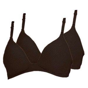 Kit com 2 Sutiãs sem Aro com Bojo Dilady 203101 Preto