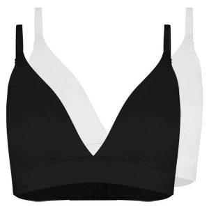 Kit com 2 Sutiãs sem Aro com Bojo Removível Hope 274840 Preto-Branco
