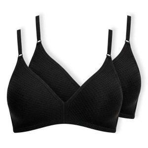 Kit com 2 Sutiãs sem Aro e sem Bojo Dilady 203100 Preto
