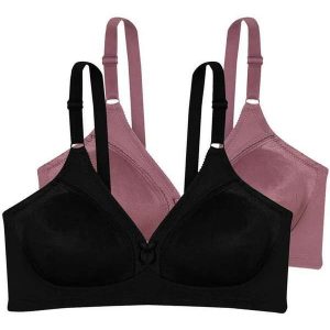 Kit com 2 Sutiãs sem Aro e sem Bojo N Triumph Compliment 24353 Preto-Praliné