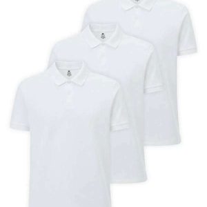 Kit com 3 Camisetas Polo Masculina Hering N3a7 Branco