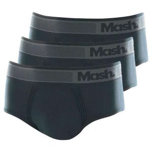 Kit com 3 Cueca Slip Mash 713.02 Preto