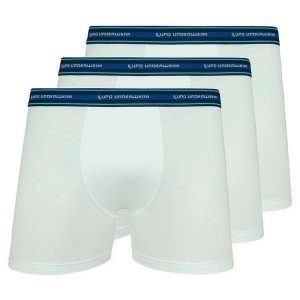 Kit com 3 Cuecas Boxer Lupo 523-003 Branco