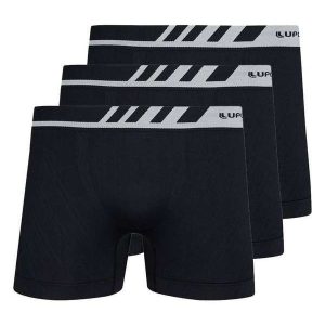 Kit com 3 Cuecas Boxer Lupo 671-002 Preto