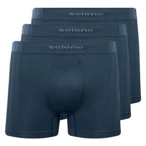 Kit com 3 Cuecas Boxer Selene 11070-002/003/440 Chumbo