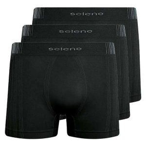 Kit com 3 Cuecas Boxer Selene 11070-002/003/440 Preto