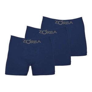 Kit com 3 Cuecas Boxer Zorba 781 Colorido Marinho