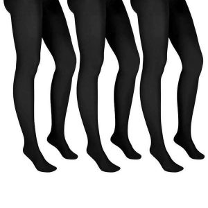 Kit com 3 Meias Calças Fio 20 Europeu Trifil 6308 Preto