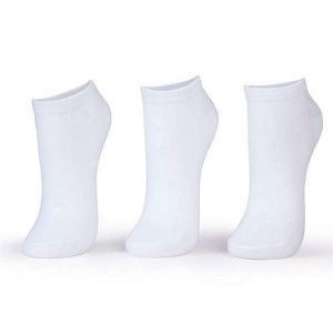 Kit com 3 Meias Cano Curto Puket 8548 3605-100-Branco