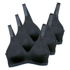 Kit com 3 Sutiãs sem Aro e sem Bojo Olimpo Demillus 61019 Preto