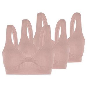 Kit com 3 Tops sem Aro e sem Bojo Loba 41300-001 Nude