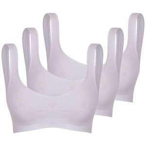Kit com 3 Tops sem Aro e sem Bojo Trifil 0901 Branco