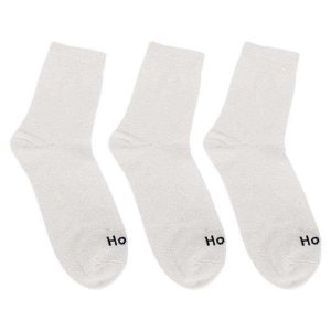 Kit com 3 pares de Meias Cano Longo Hoahi 18096 - Branco