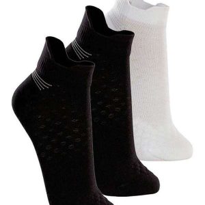 Kit com 3 pares de Meias Performance Running Lupo 15570-001 Preto-Branco