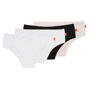 Kit com 4 Calcinhas Infantil Sanny 211559 Branco-Preto-Base