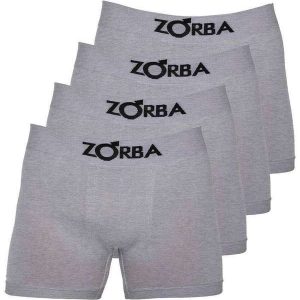 Kit com 4 Cuecas Boxer Zorba 781 Mescla-Claro