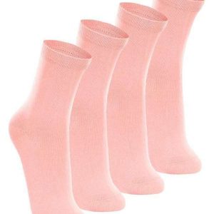 Kit com 4 pares de Meias Cano Longo Lupo 4575-088 Rosa