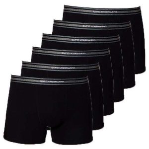 Kit com 6 Cuecas Boxer Lupo 523-003 Preto