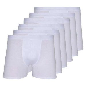 Kit com 6 Cuecas Boxer Lupo 784-017 Branco